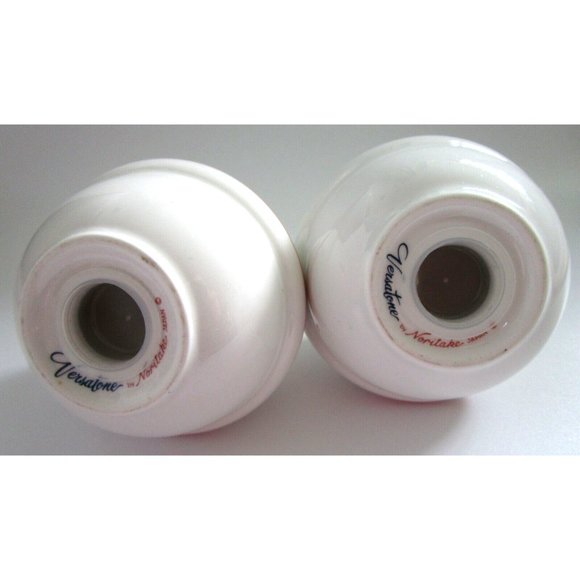 VTG Noritake Japan Versatone Ceramic Salt and Pepper Shaker -Floral Design Round - Picture 4 of 10